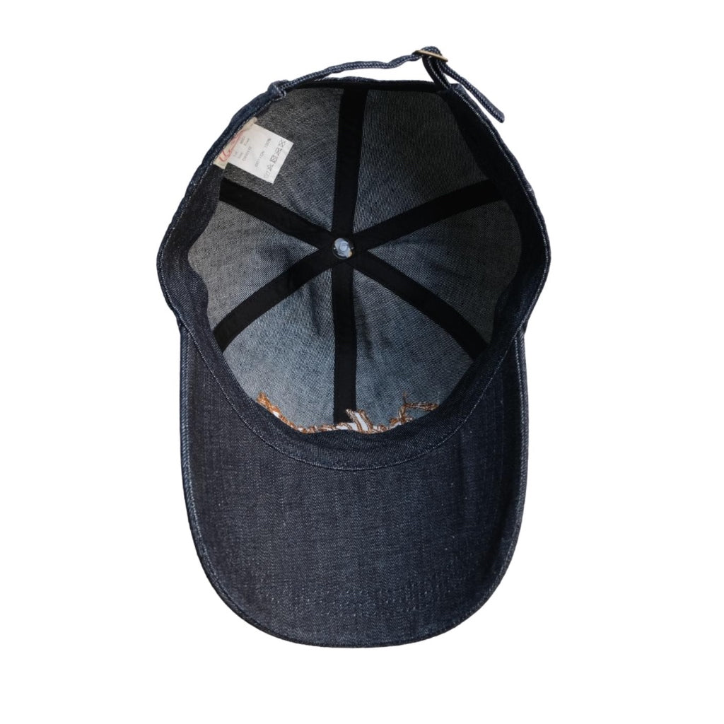 Fullcount Chain Embroidery Denim Baseball Cap