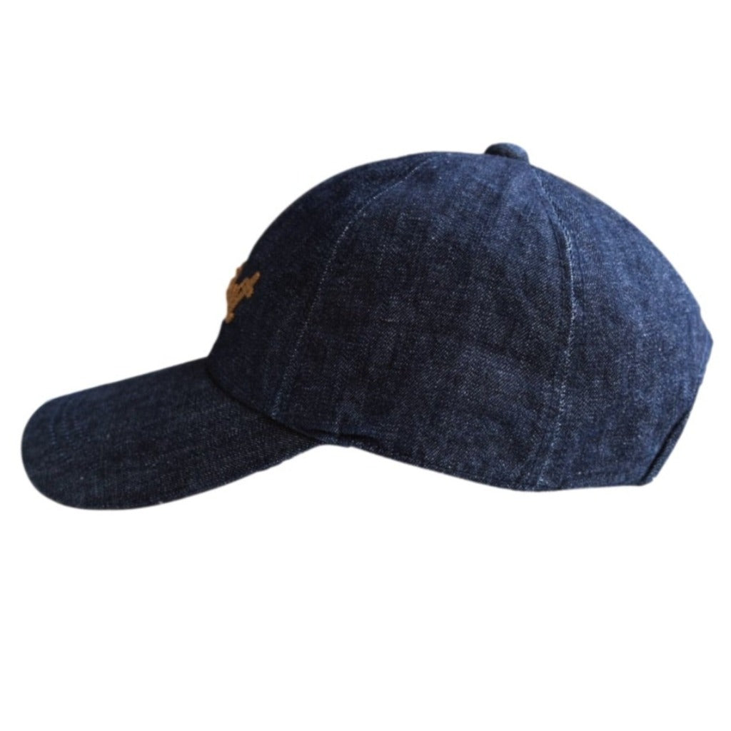 Fullcount Chain Embroidery Denim Baseball Cap