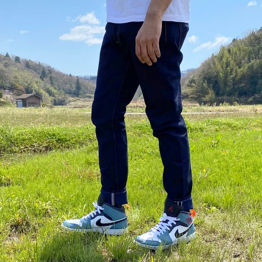 OD+SJ 17oz. "Wagami" Natural Indigo Selvedge Jeans (Comfort Tapered) - Okayama Denim Jeans - Selvedge