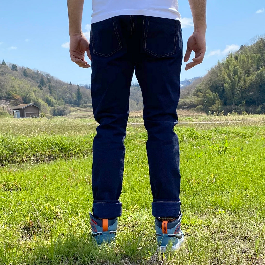 OD+SJ 17oz. "Wagami" Natural Indigo Selvedge Jeans (Comfort Tapered) - Okayama Denim Jeans - Selvedge