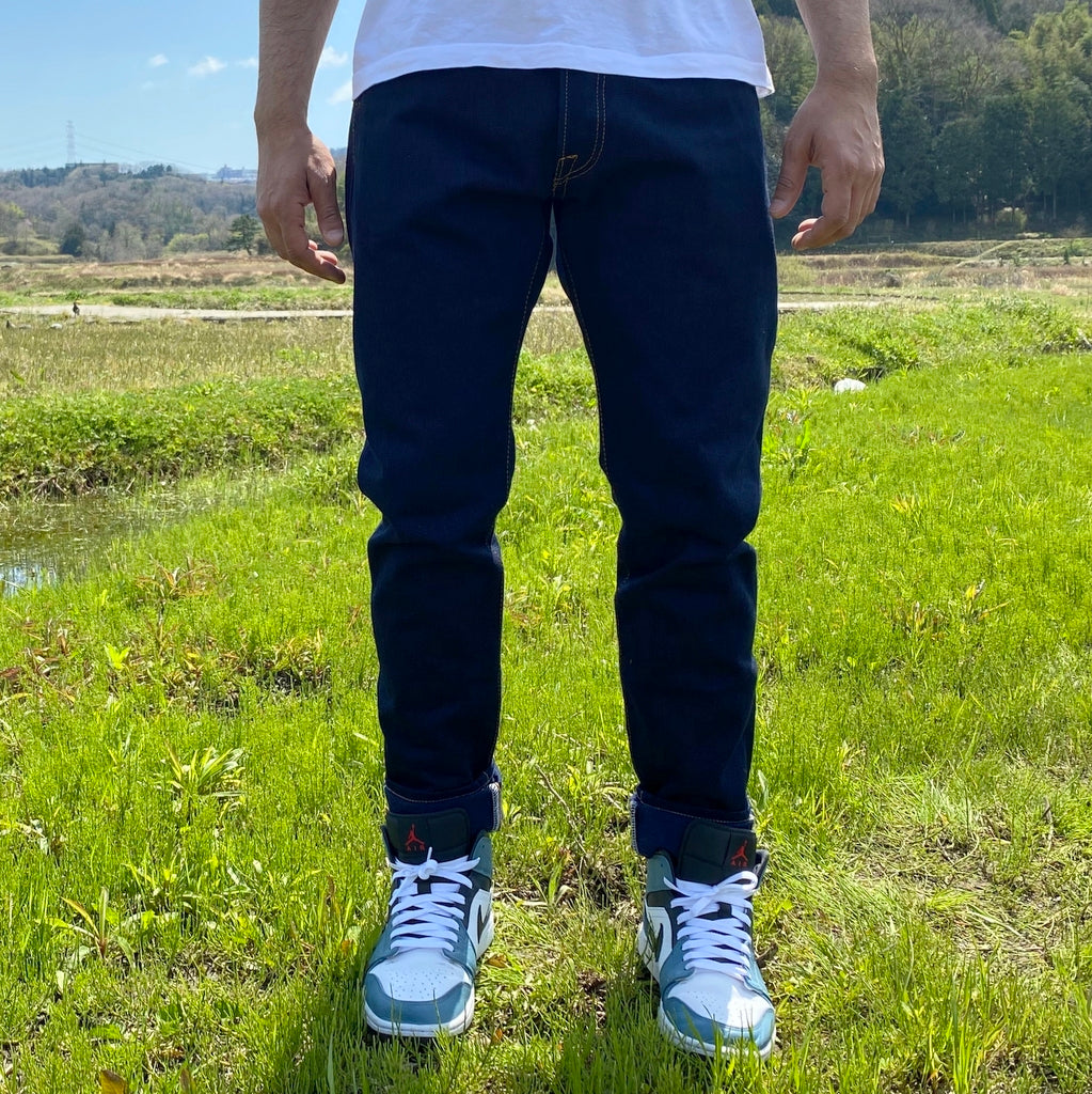 OD+SJ 17oz. "Wagami" Natural Indigo Selvedge Jeans (Comfort Tapered) - Okayama Denim Jeans - Selvedge