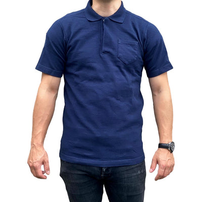 Studio D'Artisan Loopwheel Polo Shirt (Navy)