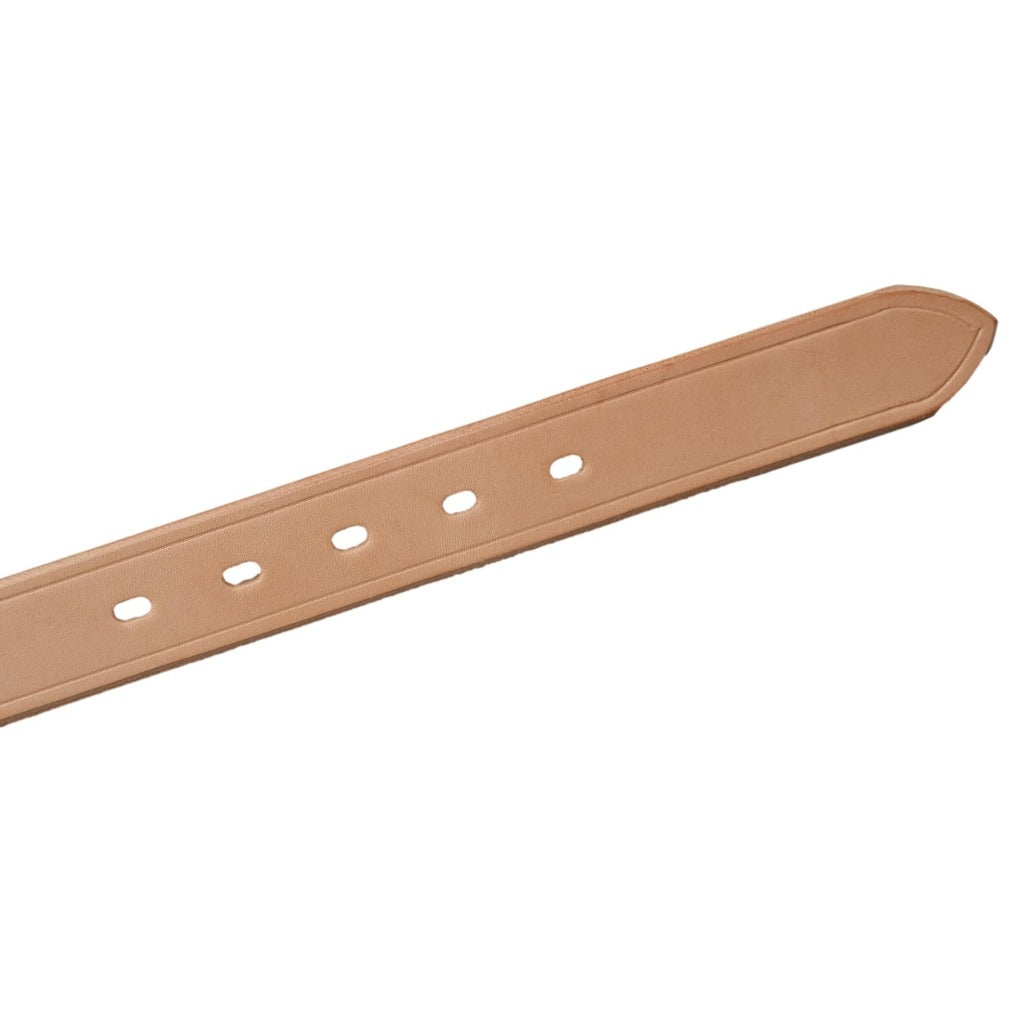 Inception Saddle Leather Fireman Belt (Natural) - Okayama Denim