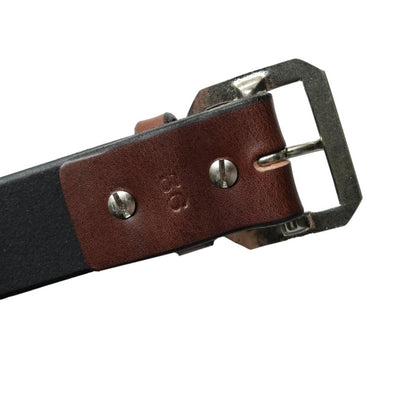 Inception Saddle Leather Garrison Belt (Brown)