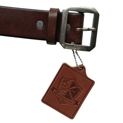 Inception Saddle Leather Garrison Belt (Brown)