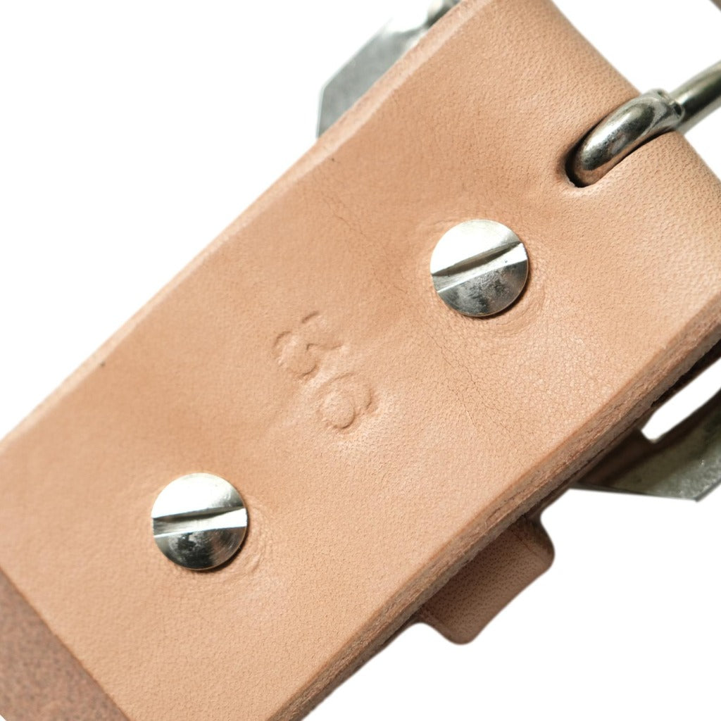 Inception Saddle Leather Garrison Belt (Natural)