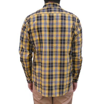 Japan Blue Check Work Shirt (Yellow)