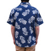 Japan Blue Indigo Dobby Pineapple Aloha Shirt