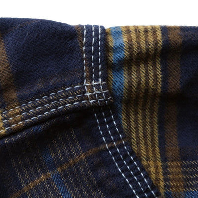 Japan Blue Indigo Check Flannel Shirt