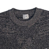 Loop & Weft Merino Lambswool Patchwork Crewneck Sweater (Black)