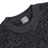 Loop & Weft Merino Lambswool Patchwork Crewneck Sweater (Black)