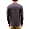 Loop & Weft Double Face Jacquard Thermal Henley (Black)