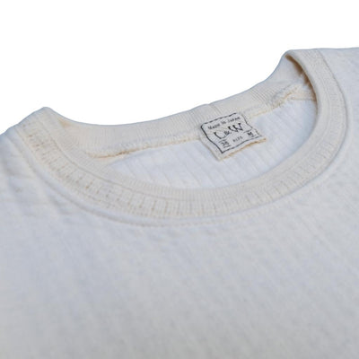 Loop & Weft Double Face Jacquard Crewneck Thermal (Ivory)
