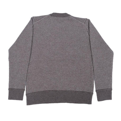 Loop & Weft Merino Lambswool Classic Birdseye Sweater (Mocha)