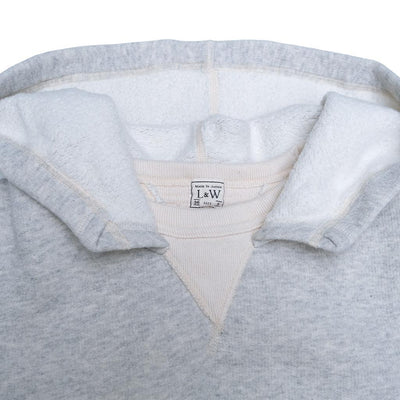 Loop & Weft Tompkins Knit Double-V After Hood Sweatshirt (Gray)