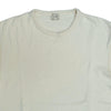 Loop & Weft Double Face Raw Edge Crewneck Tee (Ivory)