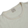 Loop & Weft Double Face Raw Edge Crewneck Tee (Ivory)