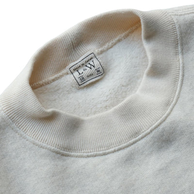 Loop & Weft Tompkins Knit Mock Neck Sweatshirt (Oatmeal)