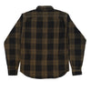 Momotaro Herringbone Check Flannel Shirt (Olive)