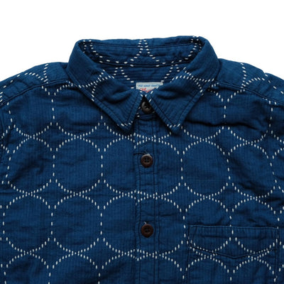 Momotaro Indigo Sashiko Shirt