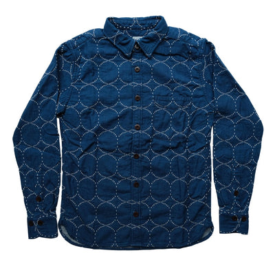 Momotaro Indigo Sashiko Shirt