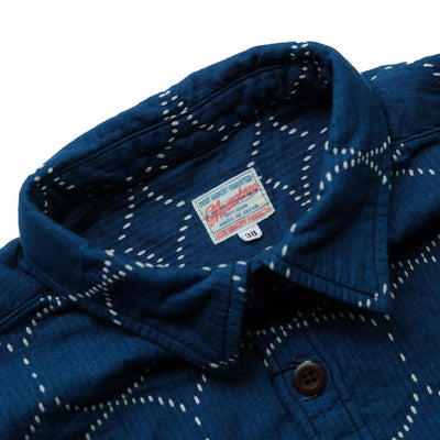 Momotaro Indigo Sashiko Shirt