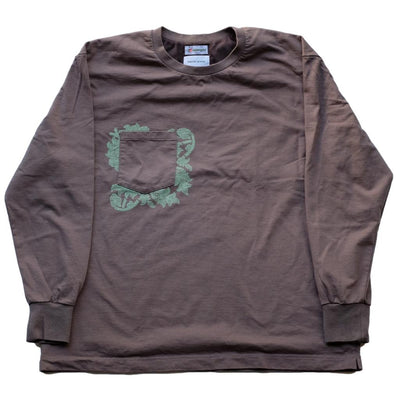Master-piece x Rajabrooke L/S Pocket Tee (Brown)