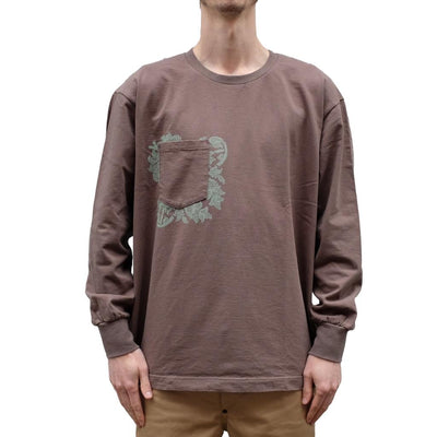 Master-piece x Rajabrooke L/S Pocket Tee (Brown)