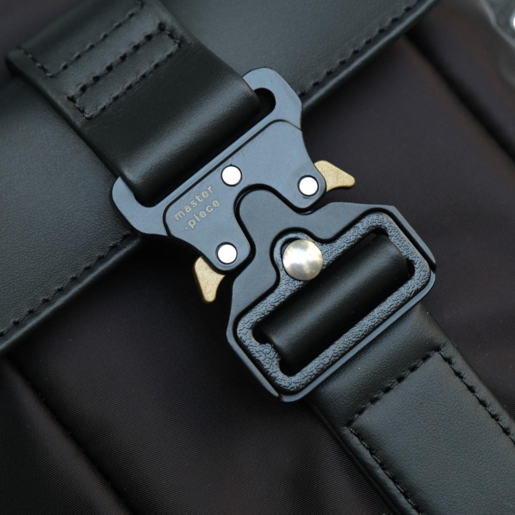 Master-piece "Confi" Nylon Shoulder Bag (Black)