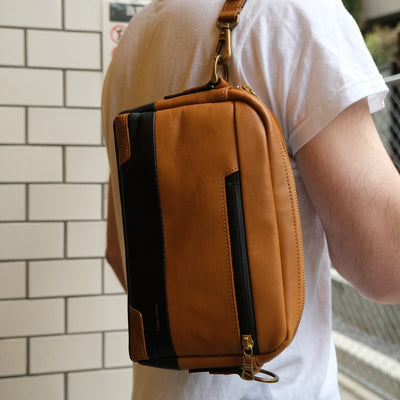 Master-piece "Gloss" Shoulder Bag (Camel)