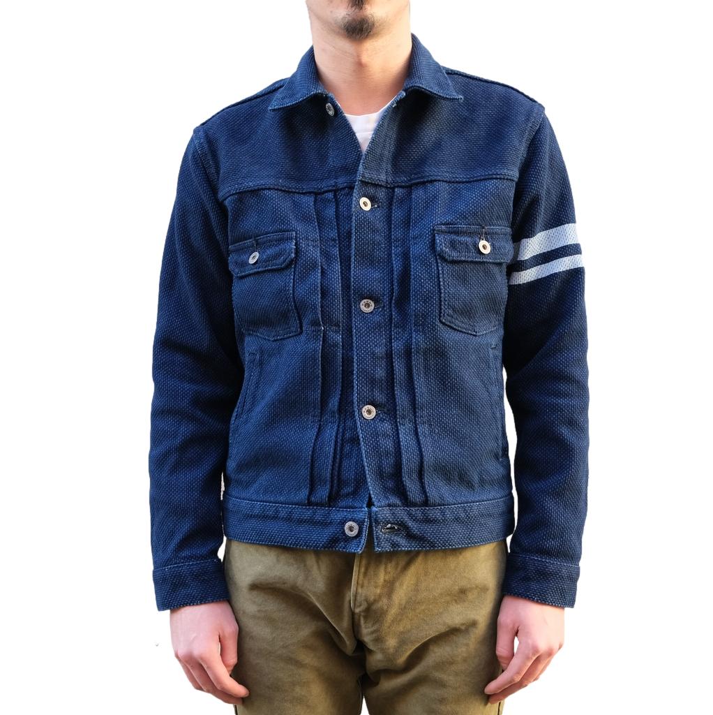 Momotaro GTB Indigo Sashiko Type II Jacket Okayama Denim