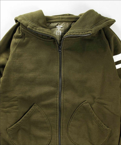 Momotaro 07-044 Heavyweight GTB Hoodie (Olive) - Okayama Denim Sweatshirt - Selvedge