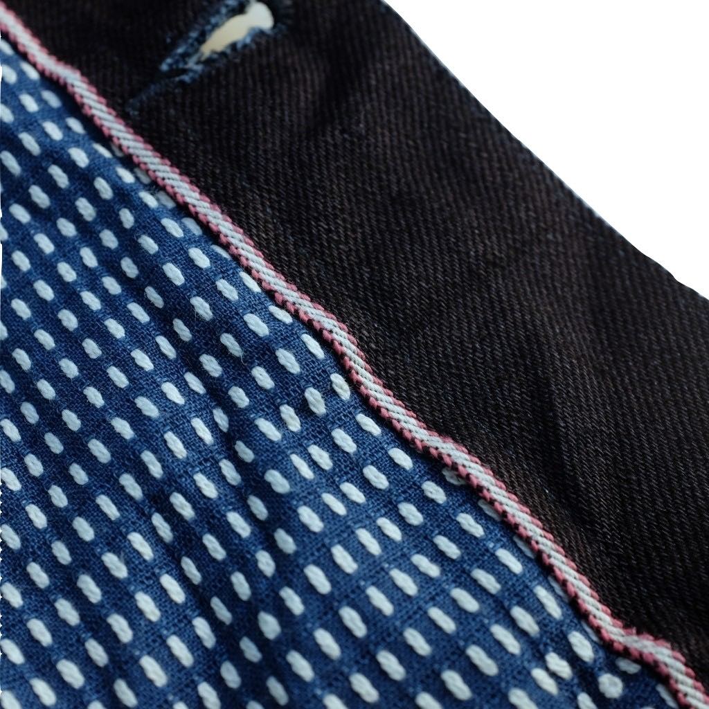 OD+MJ 15.7oz. Deep Indigo x Black Type 2 Mod Selvedge Jacket - Okayama Denim Jacket - Selvedge