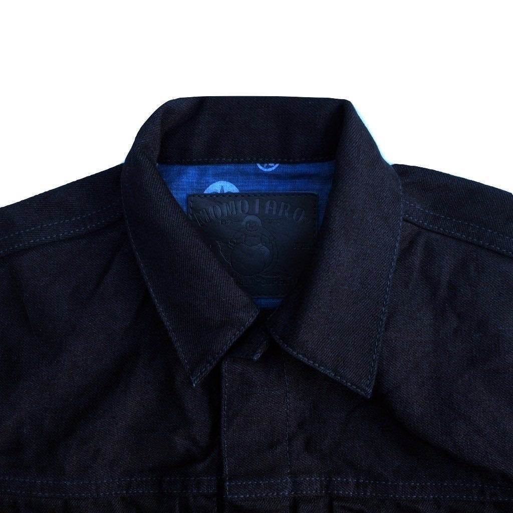 OD+MJ 15.7oz. Deep Indigo x Black Type 2 Mod Selvedge Jacket - Okayama Denim Jacket - Selvedge