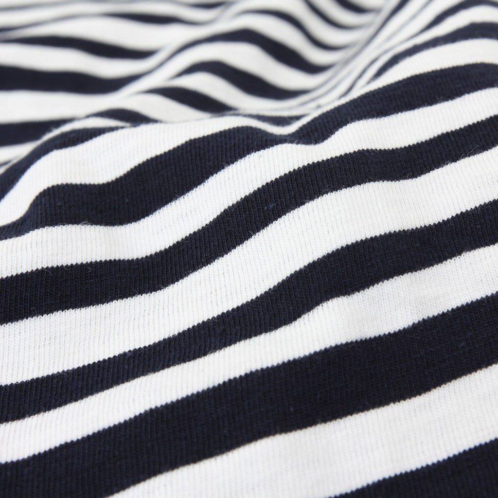 Momotaro Original Border Pocket Tee (Navy) - Okayama Denim T-Shirts - Selvedge