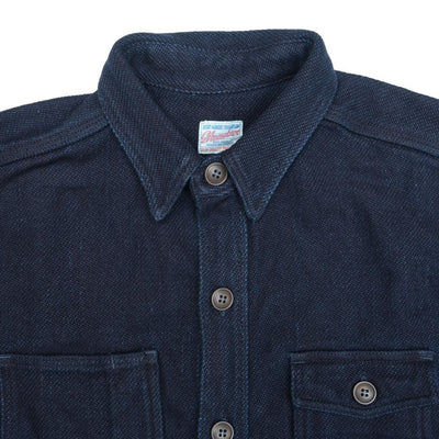 Momotaro Heavyweight Indigo Dobby Sashiko Shirt