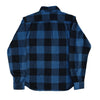 Momotaro Heavyweight Herringbone Check Flannel Shirt (Blue)