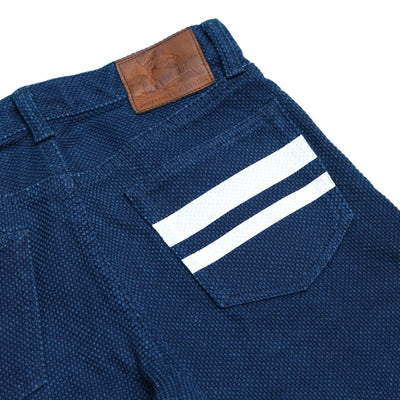 Momotaro Indigo Dyed GTB Sashiko Pants (Narrow Tapered)