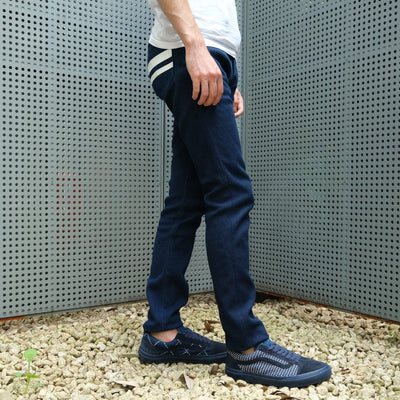 Momotaro Indigo Dyed GTB Sashiko Pants (Narrow Tapered)