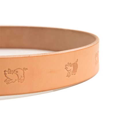 Studio D'Artisan B-82 Leather Belt (Natural) - Okayama Denim Accessories - Selvedge