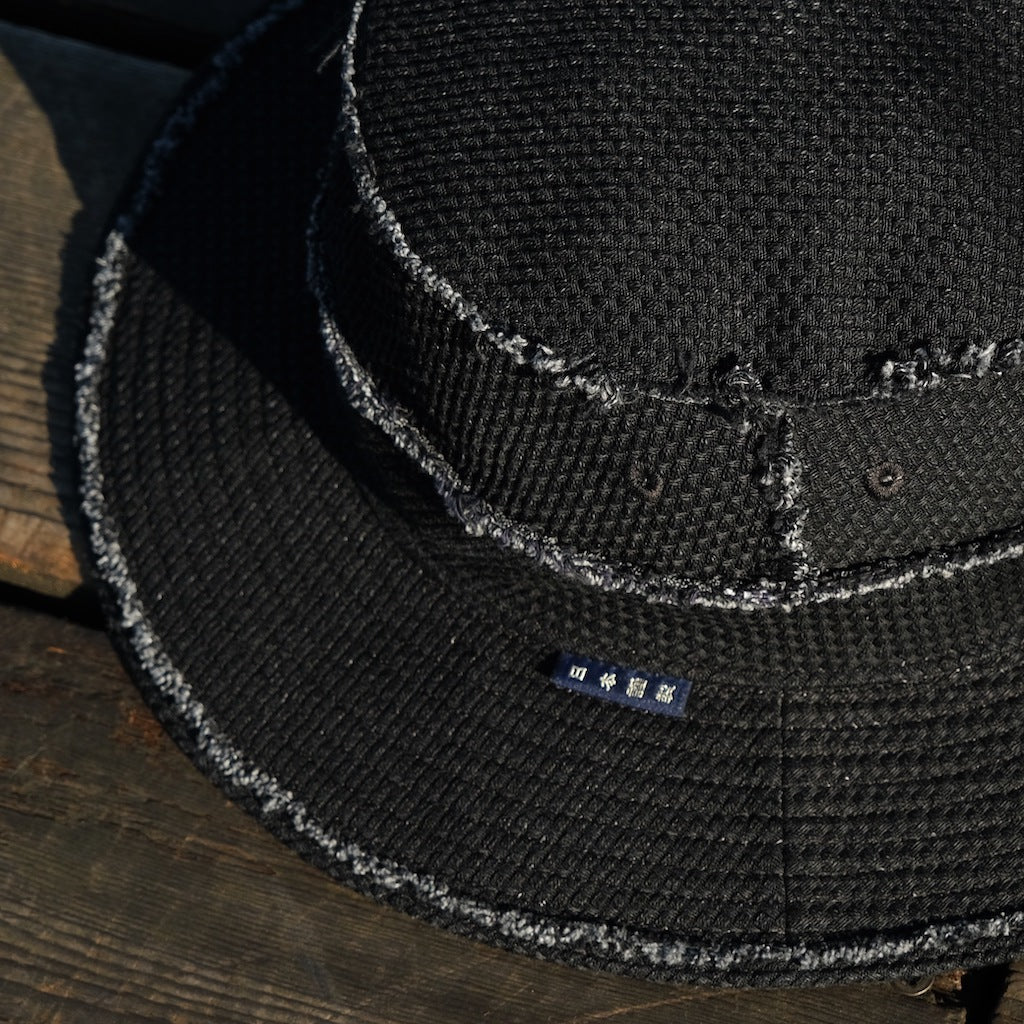 OD+FM Black Sashiko Adventure Hat