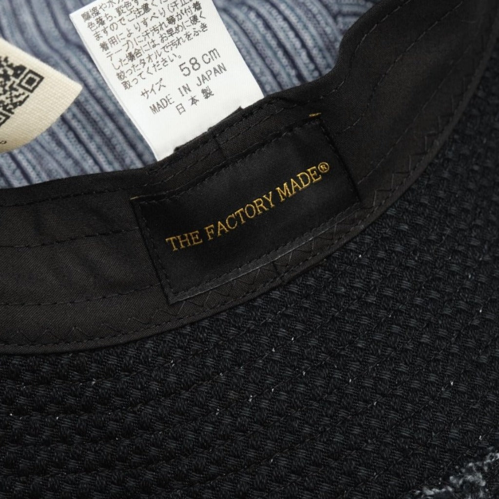 OD+FM Black Sashiko Adventure Hat