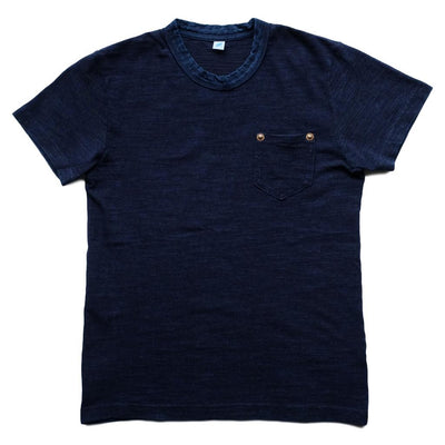 Pure Blue Japan Indigo Slub Pocket Tee