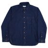 Japan Blue Indigo Slub Work Shirt - Okayama Denim Shirt - Selvedge