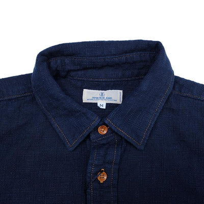 Japan Blue Indigo Slub Work Shirt - Okayama Denim Shirt - Selvedge