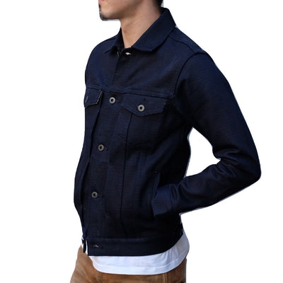 ODJB008 18oz. "Midnight Slub" Type 3 Selvedge Denim Jacket - Okayama Denim Jacket - Selvedge