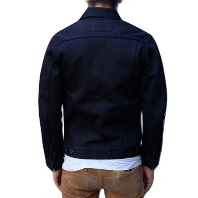 ODJB008 18oz. "Midnight Slub" Type 3 Selvedge Denim Jacket - Okayama Denim Jacket - Selvedge