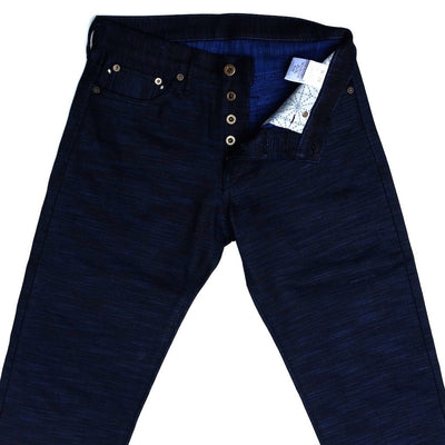 ODJB001 18oz. "Sapphire Slub" Selvedge Jeans (High Tapered) - Okayama Denim Jeans - Selvedge