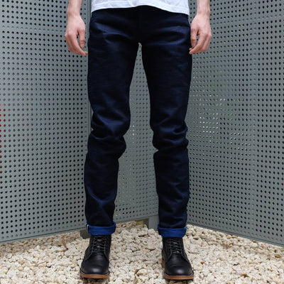 ODJB001 18oz. "Sapphire Slub" Selvedge Jeans (High Tapered) - Okayama Denim Jeans - Selvedge