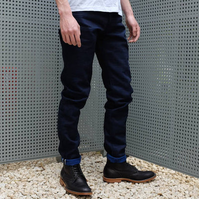 ODJB001 18oz. "Sapphire Slub" Selvedge Jeans (High Tapered) - Okayama Denim Jeans - Selvedge